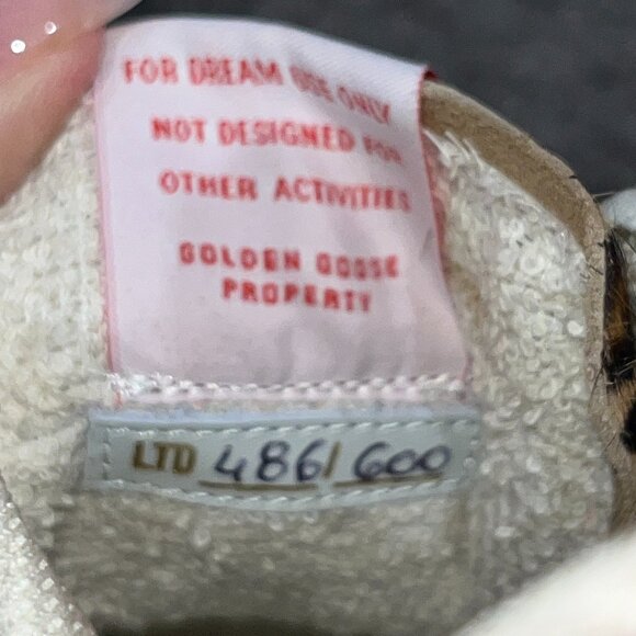 GOLDEN GOOSE LIMITED EDITION 486/600 LEOPARD PONY HAIR BALL STAR SNEAKERS NEW 37 - Picture 8 of 11